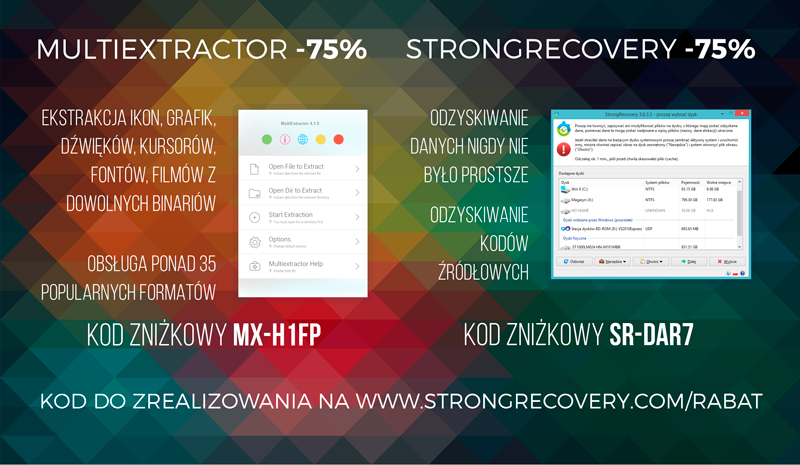 MultiExtractor and StrongRecovery Promo Ad Design
