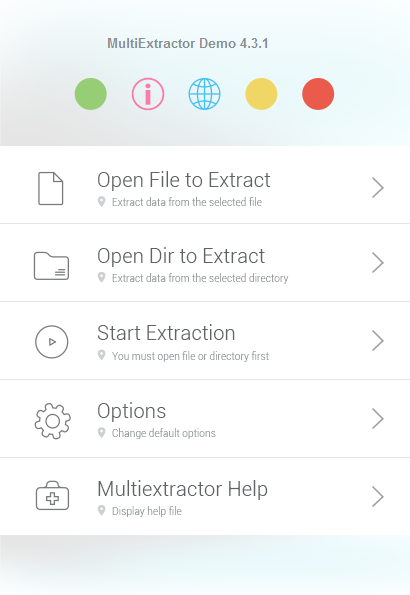 MultiExtractor iOS 8 themed skin
