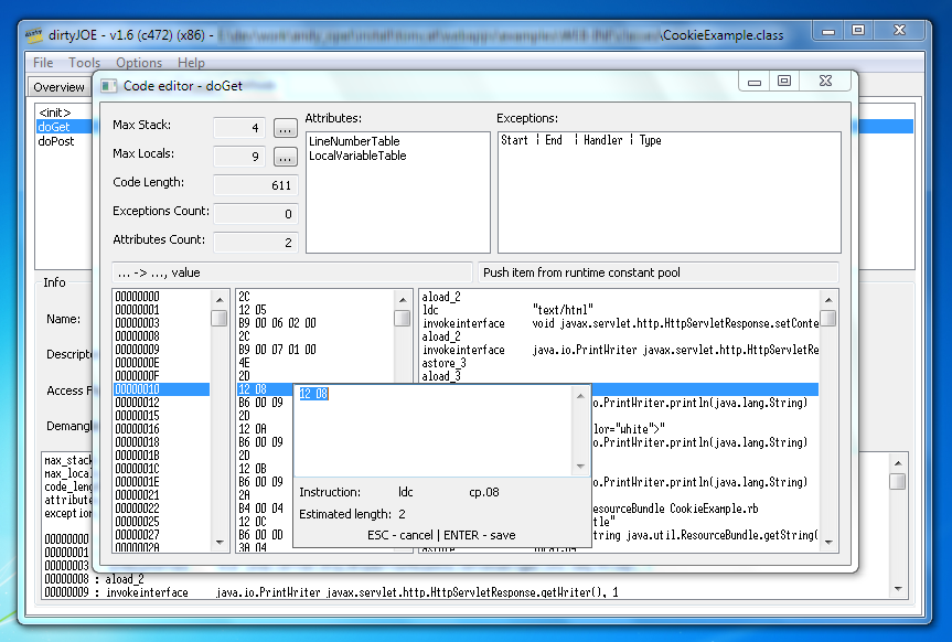 dirtyJOE - Java files editor