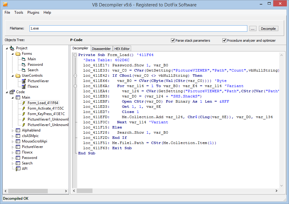 Billing software source code in vb6 array count