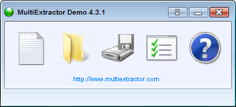 MultiExtractor Windows Vista themed skin