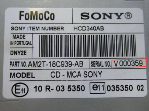 a menudo presente Inferior Ford Radio Code V Serial Calculator & Generator