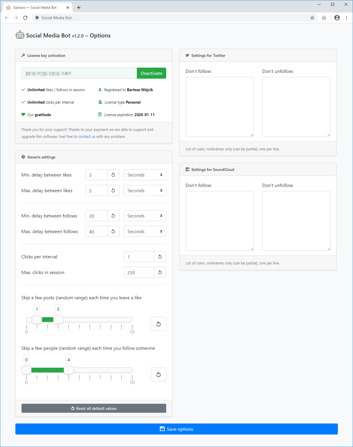 Social Media Bot — Auto Clicker Growbot for Instagram, Twitter & SoundCloud