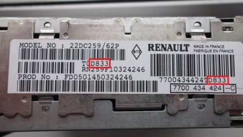 Renault & Dacia Car Radio Code Calculator & Generator