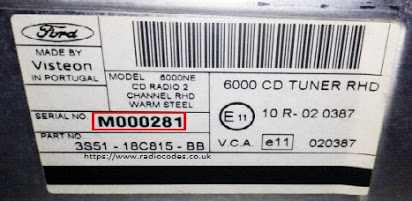 Ford Kod Do Radia M Seria Kod Precode