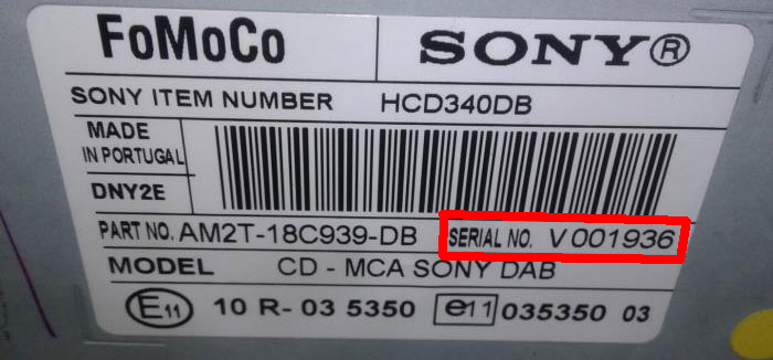 Ford Kod Do Radia V Seria Kod Precode
