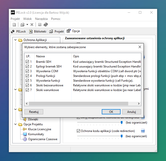 Ochrona kodu aplikacji code redirection