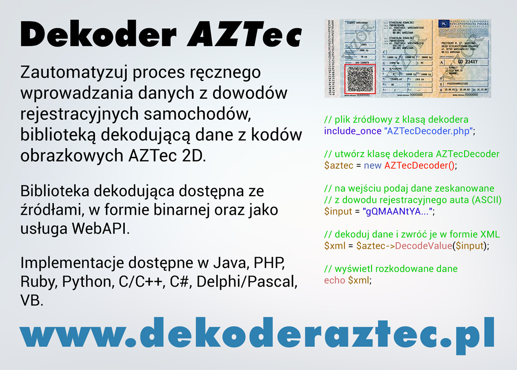 AZTec Decoder Light Ad Design