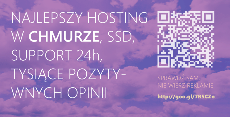 Linode Hosting SSD w Chmurze Projekt Reklamy