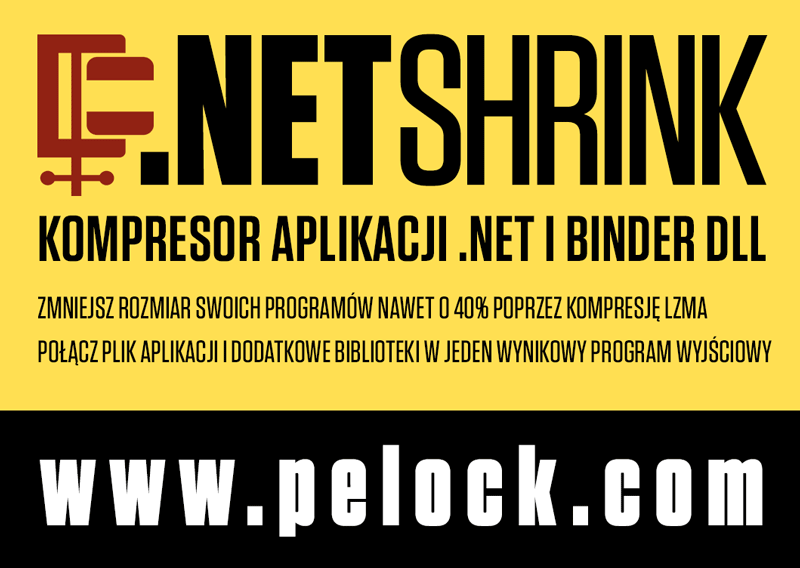 .netshrink Exe Paker i Binder DLL Projekt Reklamy