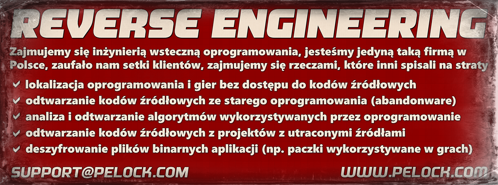 Usługi Reverse Engineering Projekt Reklamy