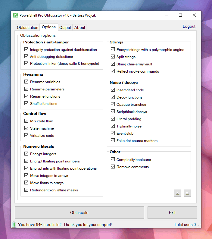 PowerShell Pro Obfuscator &amp; Virtualizer